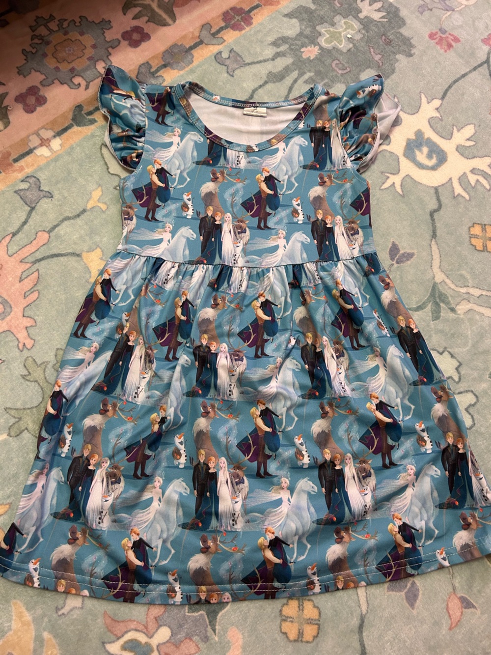 Frozen Flutter Sleeve Dress